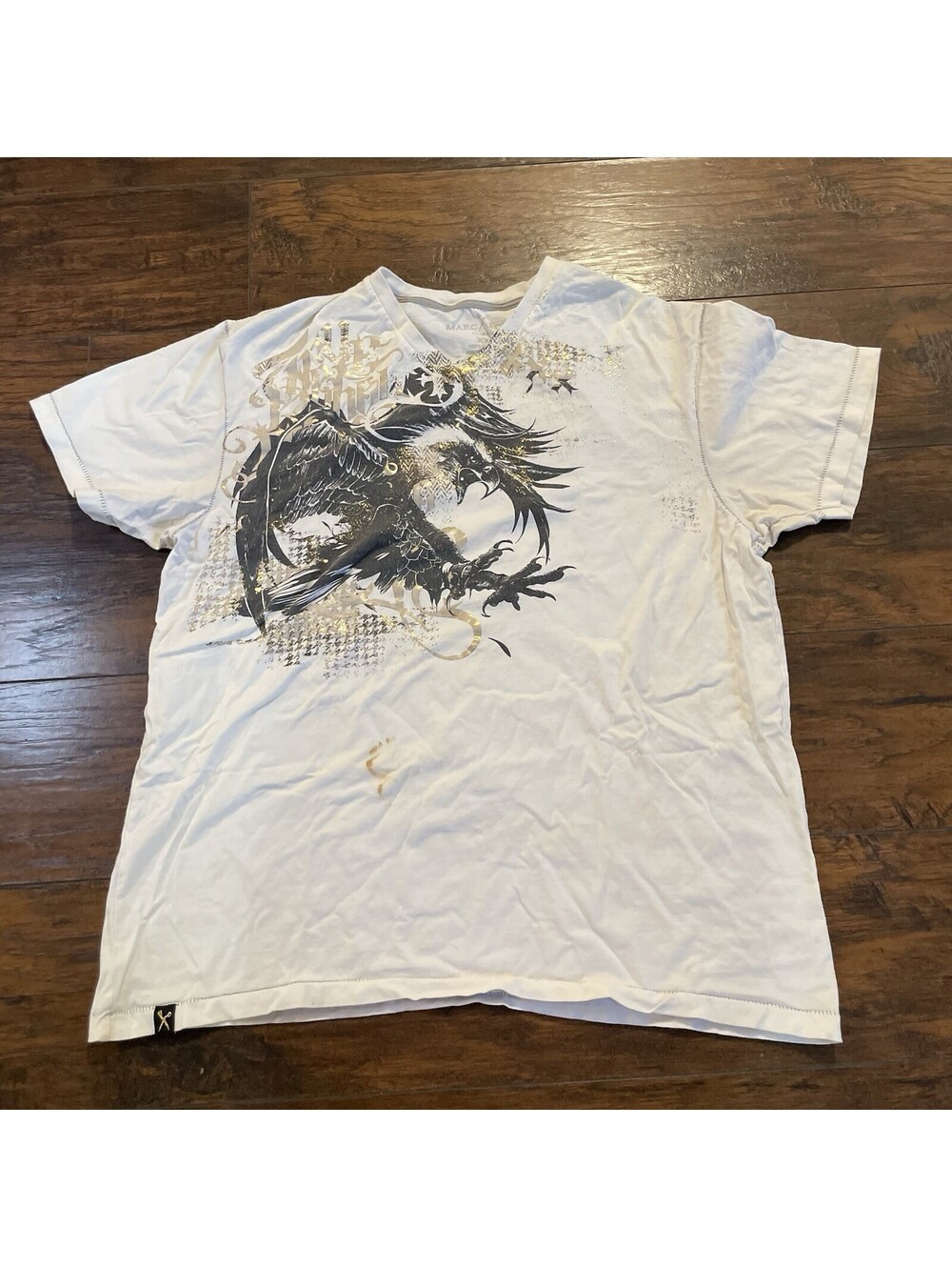 Marc Ecko Cut & Sew V Cut Tshirt Size XXL Vintage Y2K Eagle